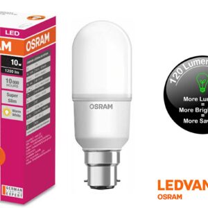 OSRAM LEDVANCE LED VALUE STICK 10W B22 CANDLE LAMP WHITE 4000K LA1029 The Light Kart