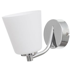 PHILIPS 581925 6 WATT JADE WALL LIGHT CHROME FINISH WITH WHITE  LIGHT PH1561