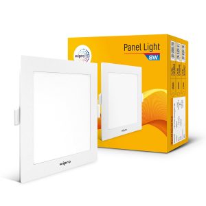 Wipro Garnet Alpha 8 watt square LED panel light 6500K WP1408