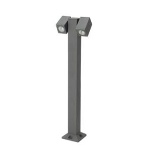 SUPERSCAPE premium aluminium 30 inch two side 2 x 5 watt adjustible angle LED bollard grey with top branded LED and LED driver 3K K1280-L