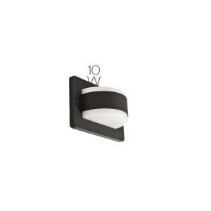SUPERSCAPE premium aluminium grey finish 10 watt IP54 outdoor wall light 3K PR6337