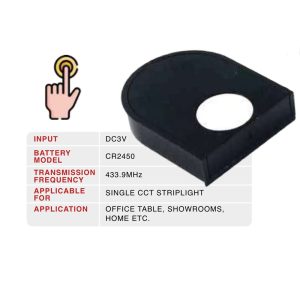 WIRELESS TOUCH SENSOR FOR FOR SINGLE CCT LED STRIPS FOR CABINET AND WARDROBE LIGHTING MEM258