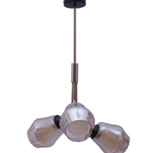 Learc Designer Lighting Glass Metal Pendent Multiples HL8084-3