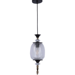 LEARC Designer Lighting Glass Metal Pendant Single HL8086-1