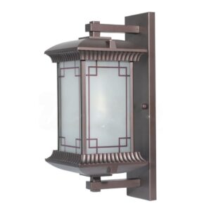 SUPERSCAPE aluminium die cast crinkled coffee brown finish exterior wall light traditional WL3613